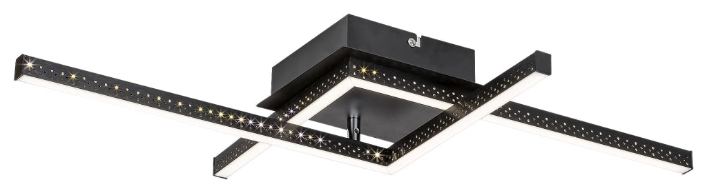 Plafoniera LED Rabalux Casimir 23W nero opaco 4000K