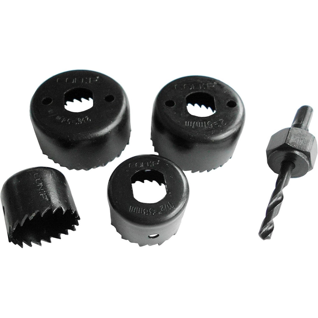 SET 4 SEGHE A TAZZA D.32/38/50/54MM LEGNO E PP