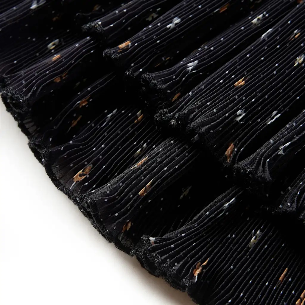 Gonna da Bambina a Strati con Design Arricciatura Nera 104 CFW1499080