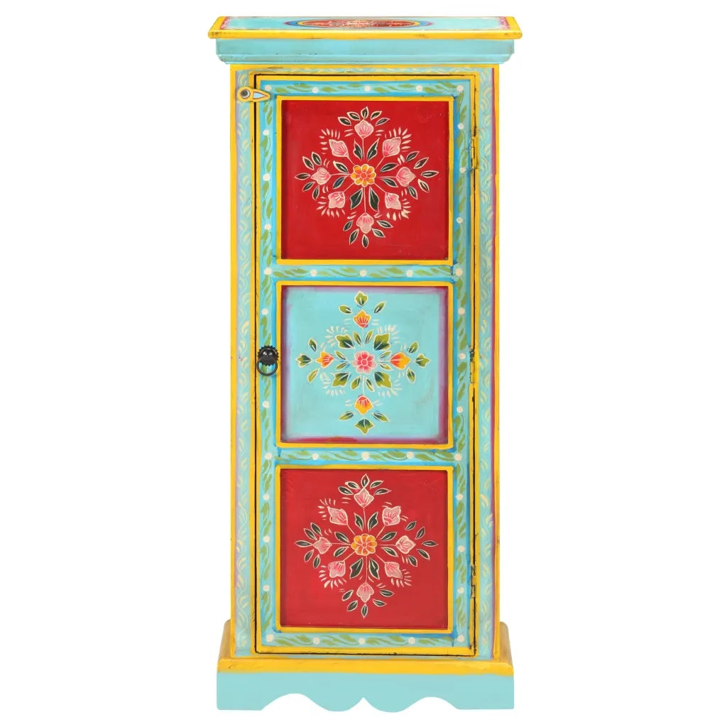 Credenza | Madia | Buffet da pranzo | Armadio da pranzo Alta Dipinta a Mano 40x30x90 cm in Massello di Mango