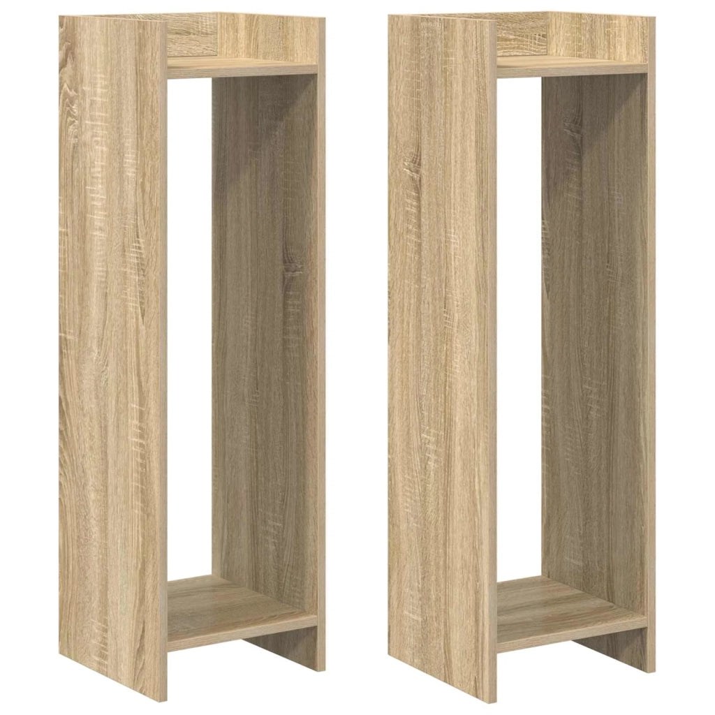 Supporto per piante 2 pcs Rovere Sonoma 30 x 30 x 100 cm 899567