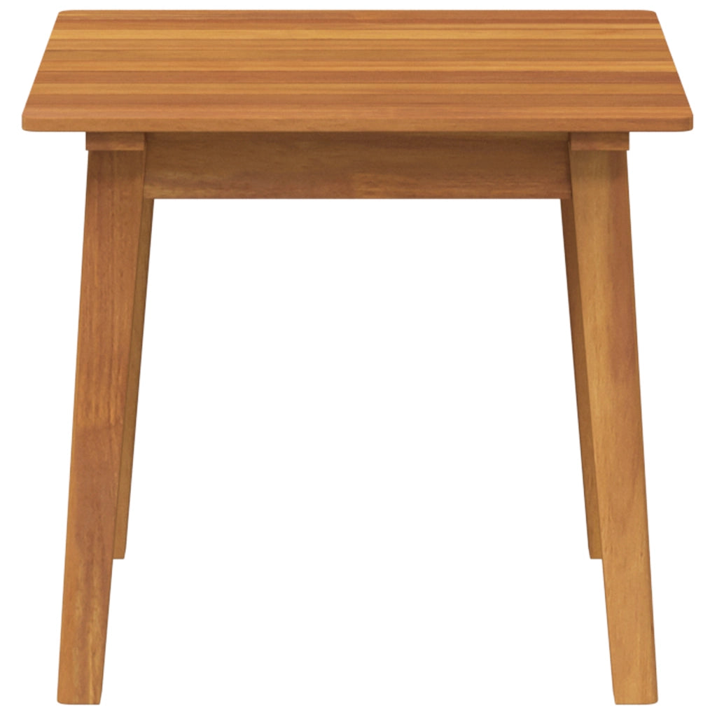 Tavolino 45x45x40 cm in legno massello di acacia