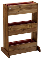 Ortofiore Diritto con Vaschette 71x43xh103 cm in Legno FSC Castagno
