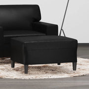 Poggiapiedi Nero 70x55x41 cm in Similpellecod mxl 87883