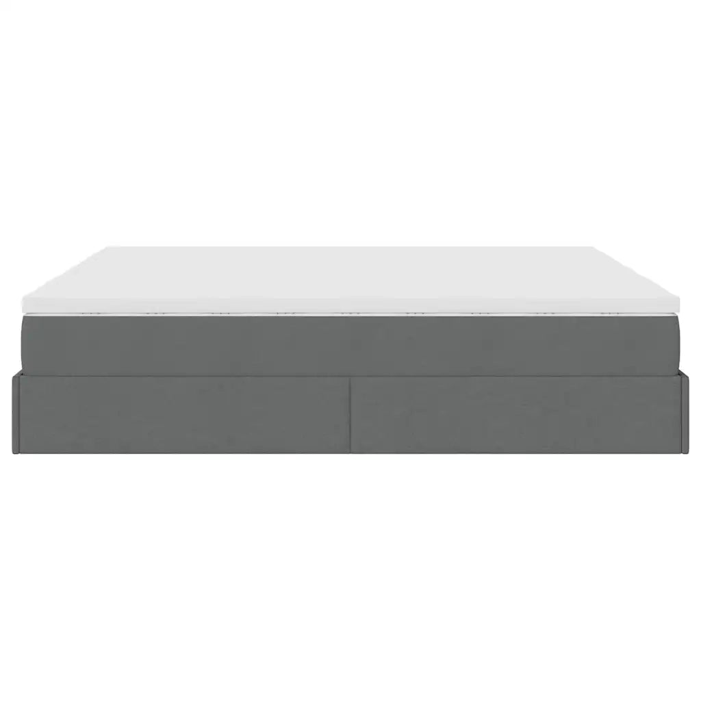 Struttura Letto Pouf con Materassi 160x200 cm in Tessuto 3311235