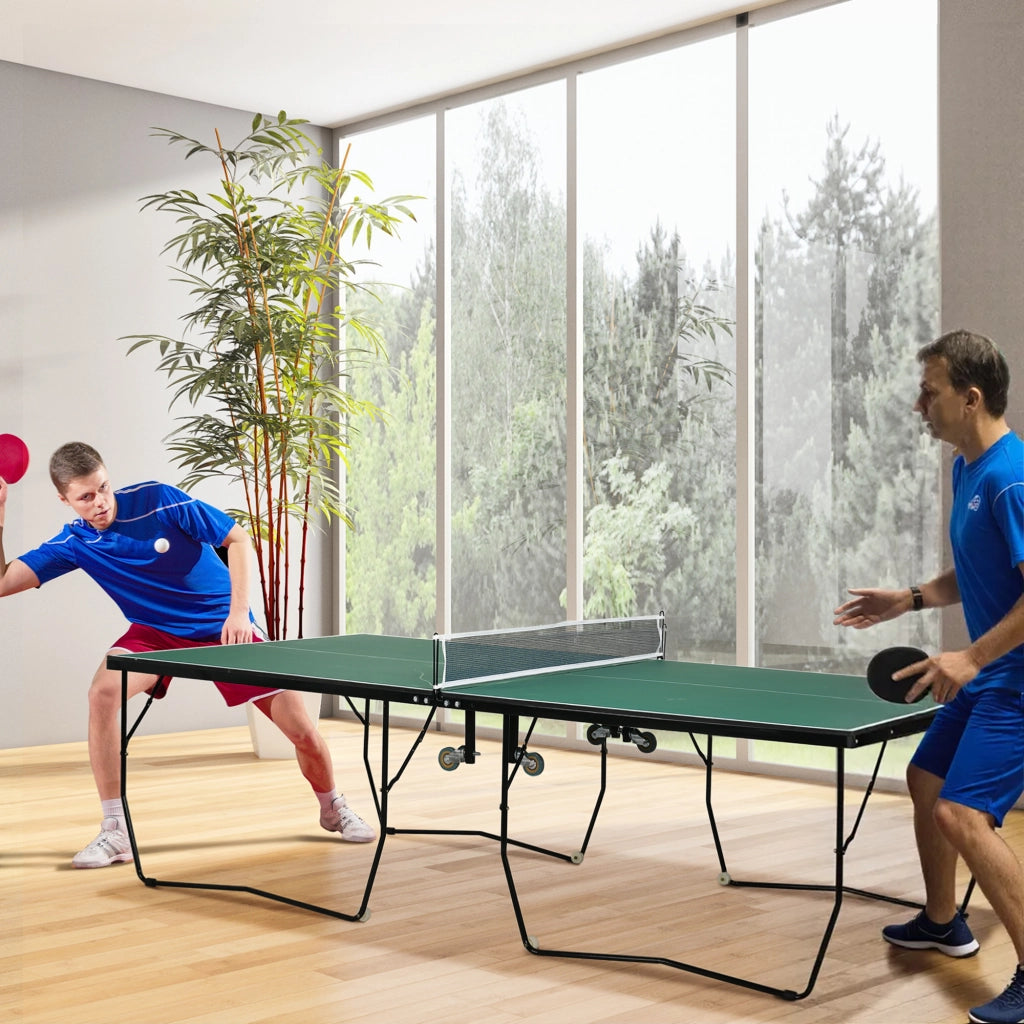 Tavolo da ping pong pieghevole ¨C zephmum ¨C verde, 274x152.5x76 cm