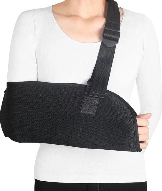Supporto per gomiti e spalle regolabili - supporto per gomito con guaina a rete e cuscino di gomma - supporto per spalle con cuscino di schiuma - adatto per polsi fratturati, gomiti e spalle dislocate.