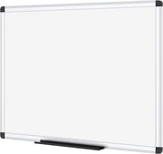 Panno bianco magnetico - Quadro in alluminio argentato - 90 x 60 cm