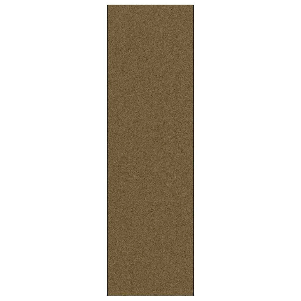 Zerbino d'ingresso moderno rettangolare 120 x 400 cm antiscivolo resistente per uso interno ed esterno in poliammide marrone 02_0057938