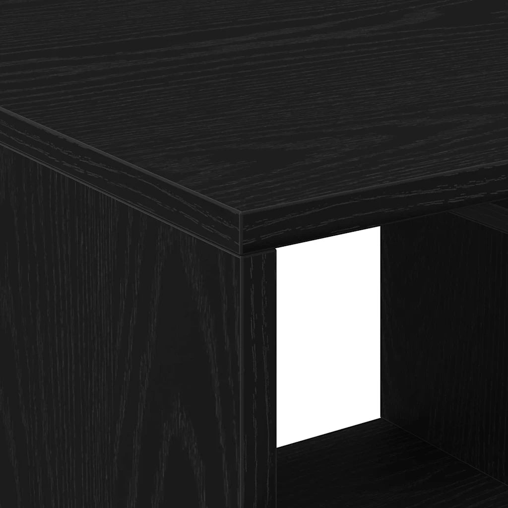 Tavolino da salotto con cassetto Rovere Nero 90 x 49 x 45 cm 862969