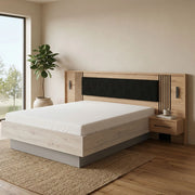 Cetraro, Comodino un Cassetto, 93.5x35x115.5h cm Marrone