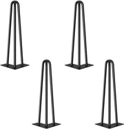 Accessori da tavolo per DIY, 4x piedi per tavolo in metallo, piedi per tavolo, piedini per tavolo in metallo per tavolo da pranzo, tavolo da salotto, tavolo da ufficio