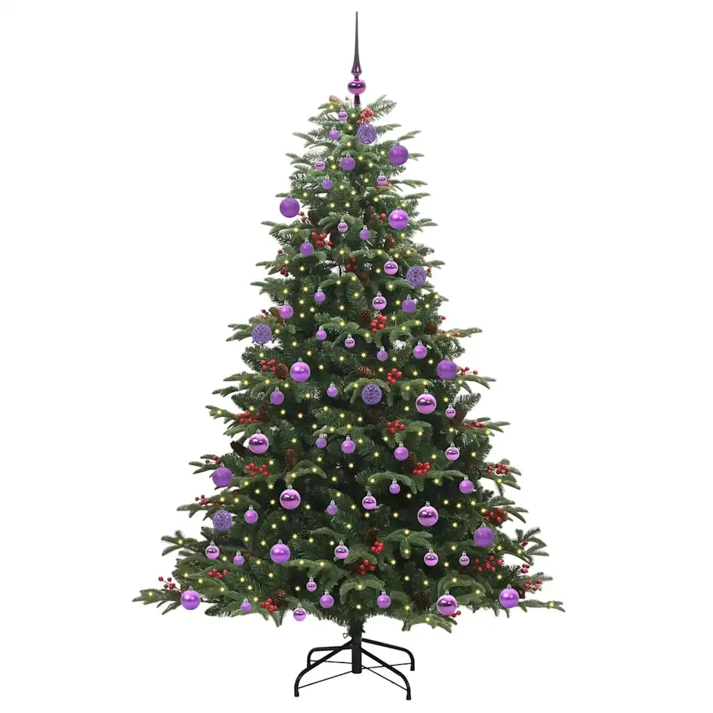 Albero di Natale | Decorazioni natalizie artificiale con 300 LED Verde 180 cm