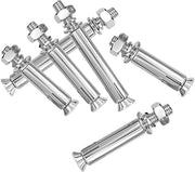 Expansione a 6 mm x 80 mm - 10 pezzi - Acciaio inossidabile 304 - Chiavi a sei denti con anello - Diametro dell'anello 10 mm - Lunghezza dell'anello 55 mm - Chiavi a sei denti con anello a espansione