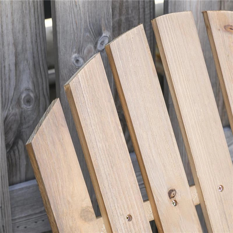 SEDIA ADIRONDACK IN LEGNO PER GIARDINO IMPERMEABILE COLOR TEAK