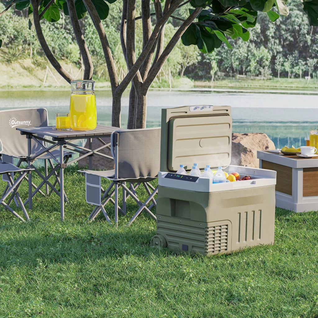 Frigorifero Portatile Elettrico 30L 12V/24V ¨C zephmum ¨C Verde 61x39x41,5 cm