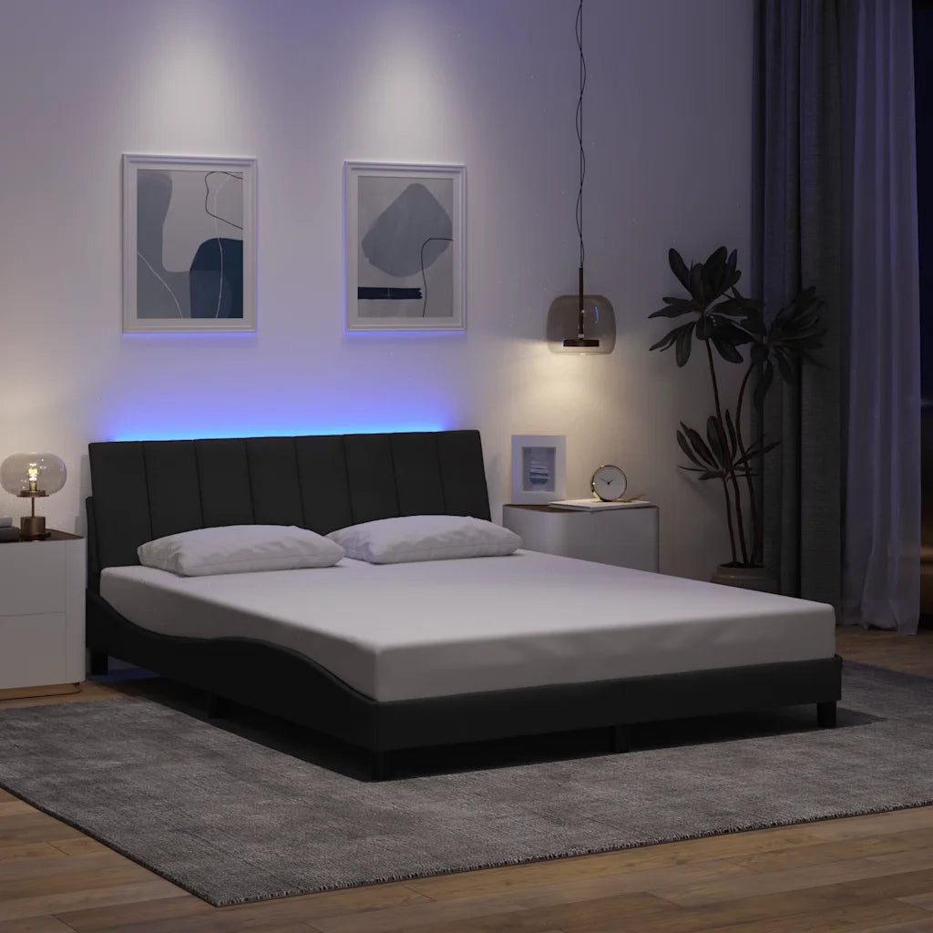 Giroletto senza Materasso Hanko Grigio Scuro 160x200 cm Tessuto 3310469