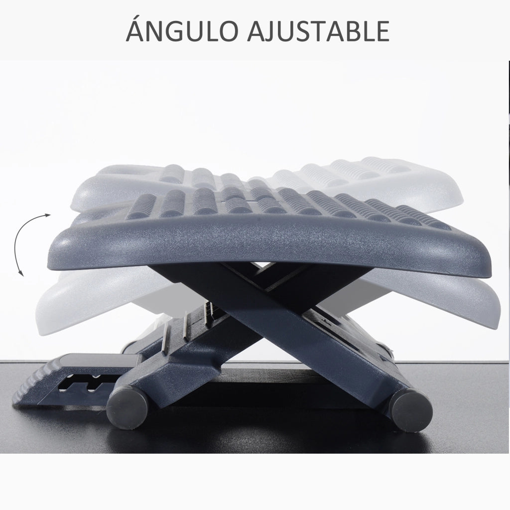 Poggiapiedi Regolabile Ergonomico per Scrivania ¨C zephmum ¨C Grigio