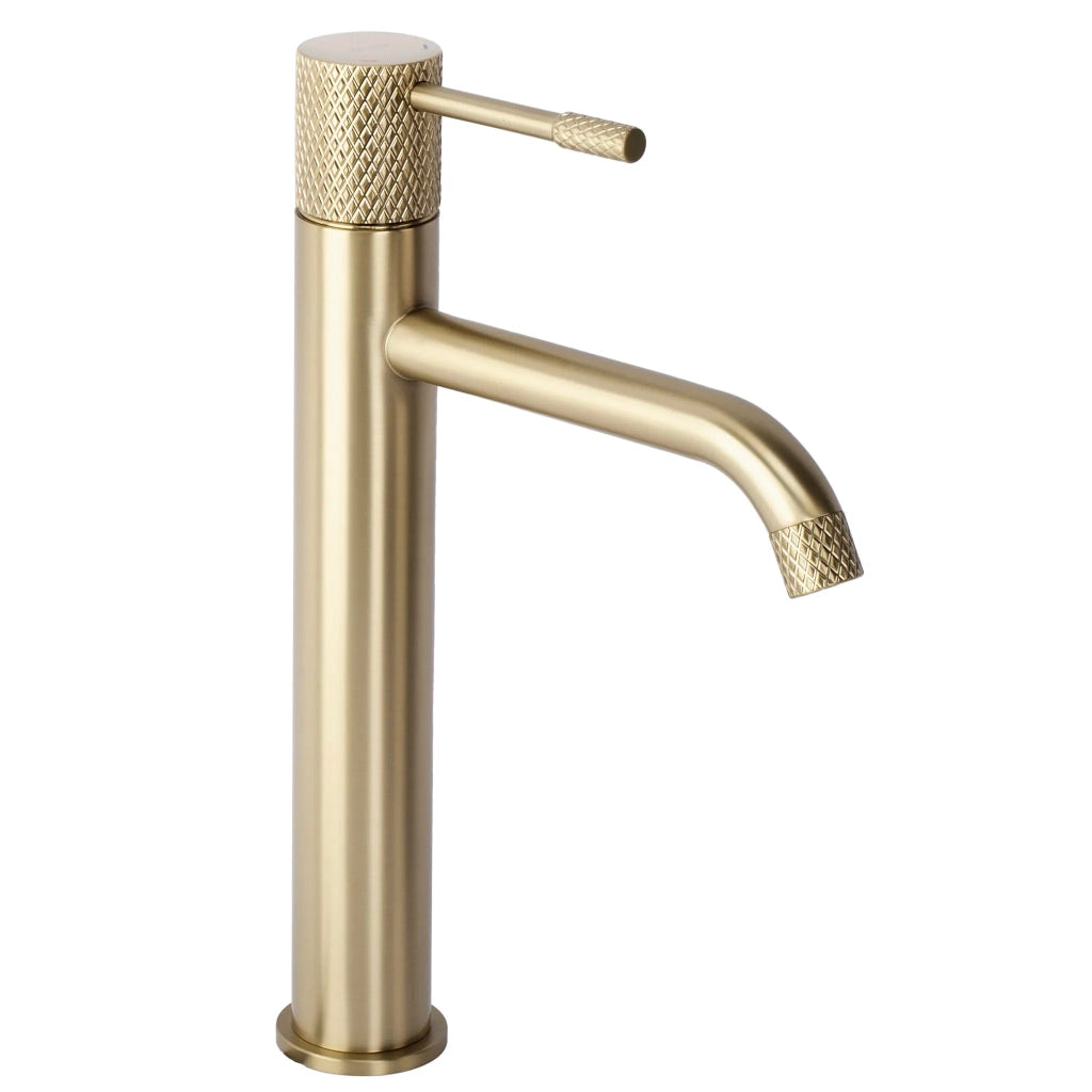 Rubinetto Da Lavabo Rea Venti Brush Gold High