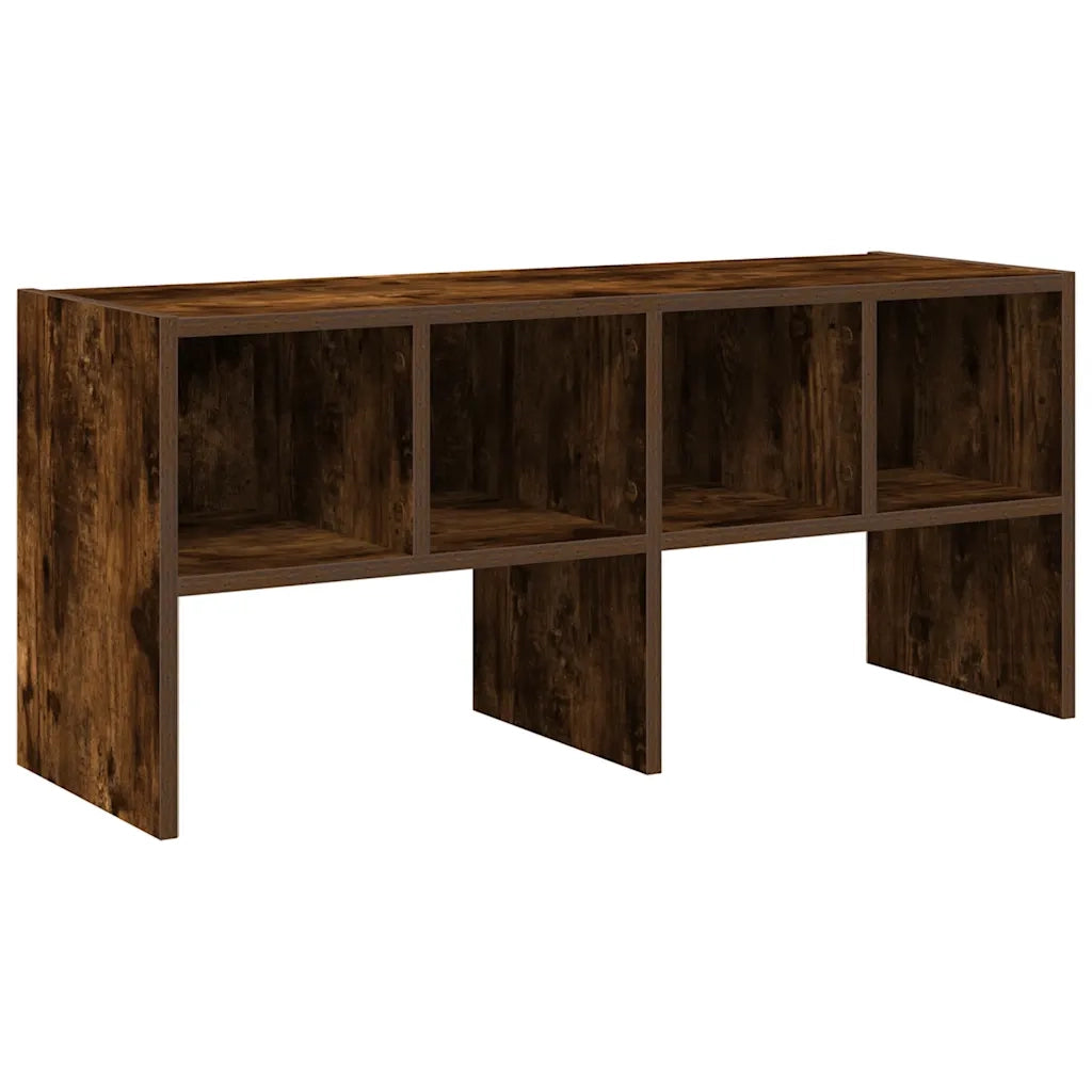 Scarpiera Impilabile-Scaffale per scarpe Rovere Fumo 89,5x30x40 cm
