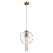 Maytoni Sospensione contemporanea Flusso 1 luce GU10 bronzo metallo vetro