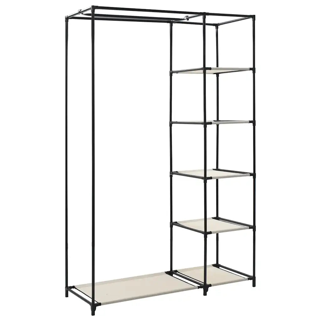 Armadio Pieghevole Crema 110x45x175 cm in Tessuto CFW5093833