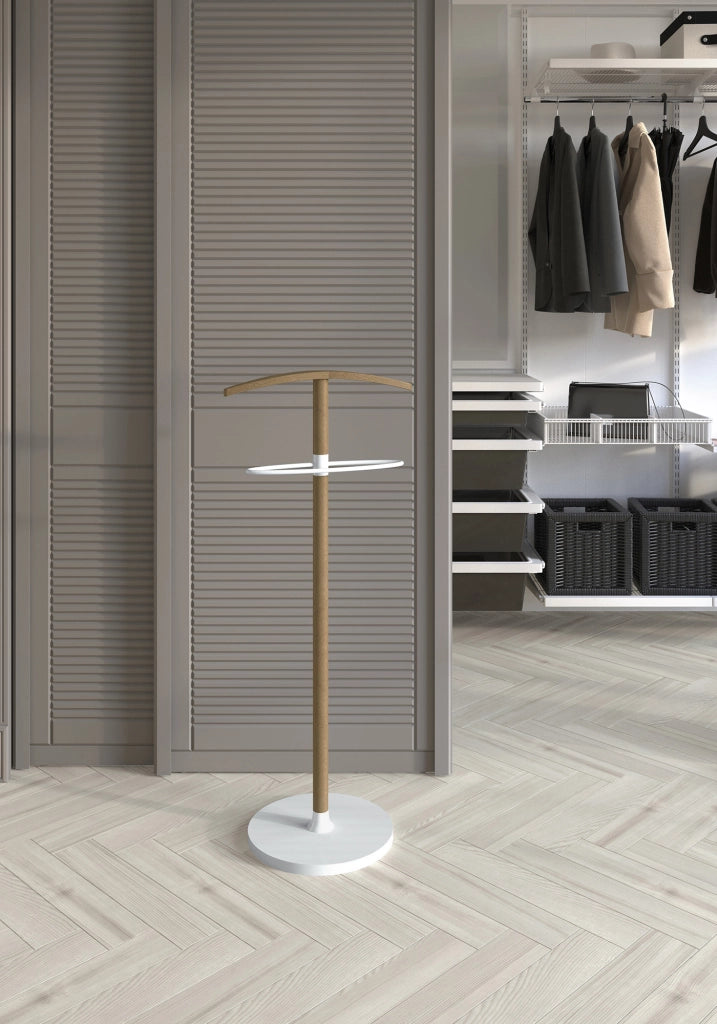 Servomuto Herdasa faggio finitura e metallo, frassino e bianco 109x46x34cm