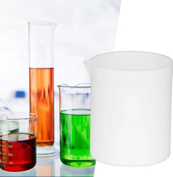 Bicchiere di Laboratorio in PTFE 250ml - Politetrafluoroetilene - Resistente ai Basi - Resistente a Temperature Elevate - Utilizzo Laboratorio - Parete Interna Non Aderente - Bicchiere di Laboratorio