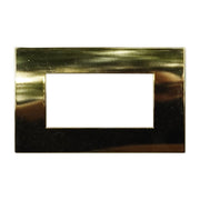 Placca Plastica Serie Venus 4P Colore Oro Lucido Compatibile Con Vimar Arke