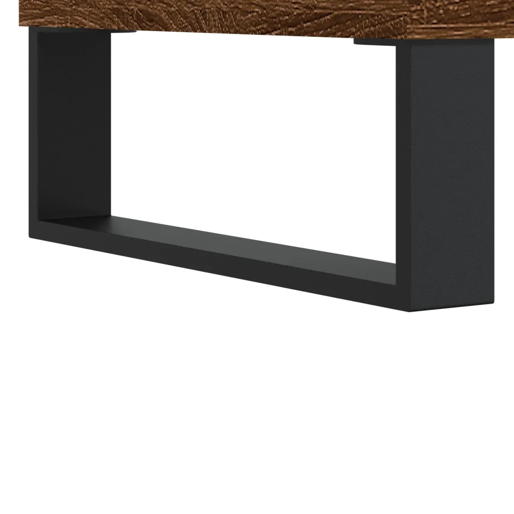 Tavolino da Salotto Rovere Marrone 50x50x40cm Legno Multistrato 829458