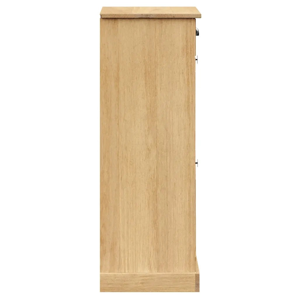 Scarpiera-Scaffale per scarpe VIGO 60x35x96 cm in Legno Massello di Pino 640651