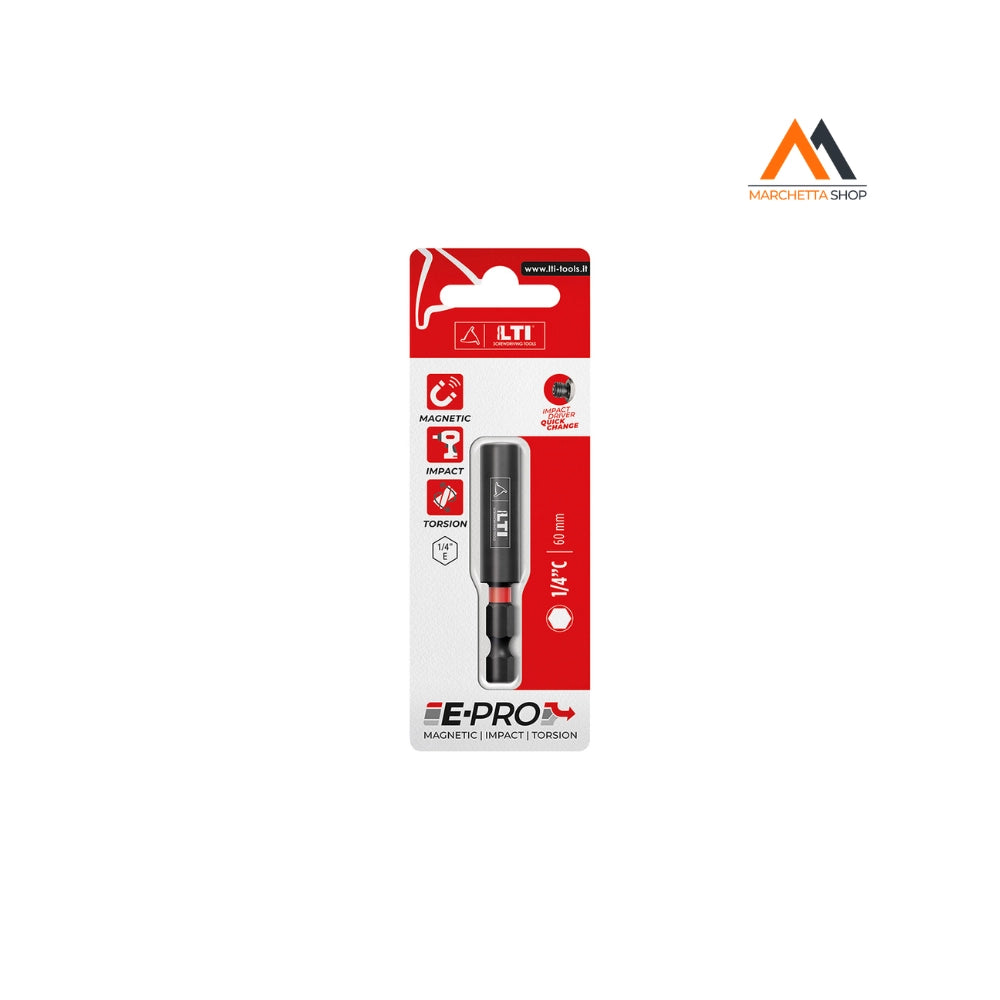 PORTAINSERTI MAGNETICO 'E-PRO' lunghezza mm  60 - cf.1 pz