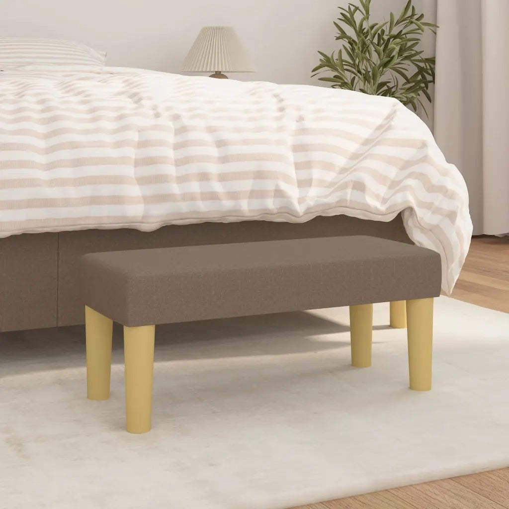 Panca Tortora 70x30x30 cm in Tessuto CFW4099036