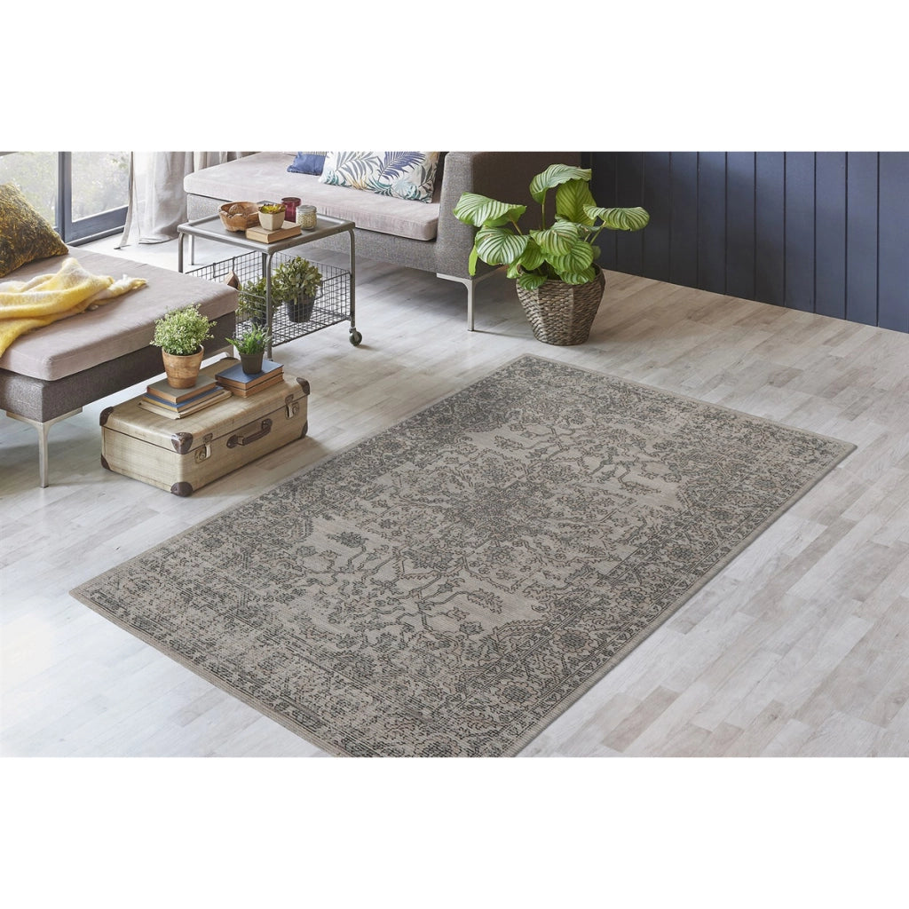 Tappeto Vintage Percy 300 Verde e Taupe