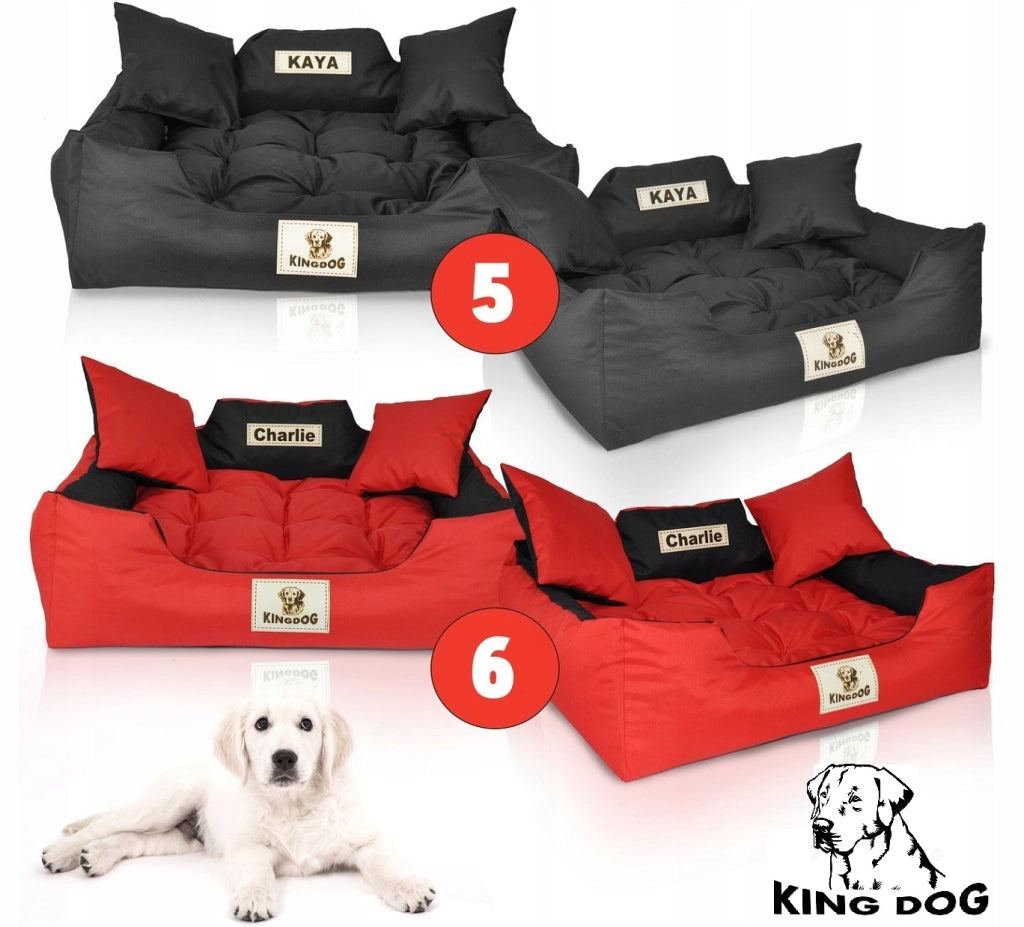 AIO FACTORY 115x95 cm KINGDOG Cuccia per cani impermeabile personalizzabile Nero