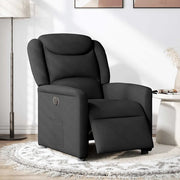 Poltrona Elettrica Reclinabile Nera in Tessuto 3303176