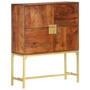 Credenza Alta 80x30x100 cm in Legno Massello di Acacia cod mxl 56624