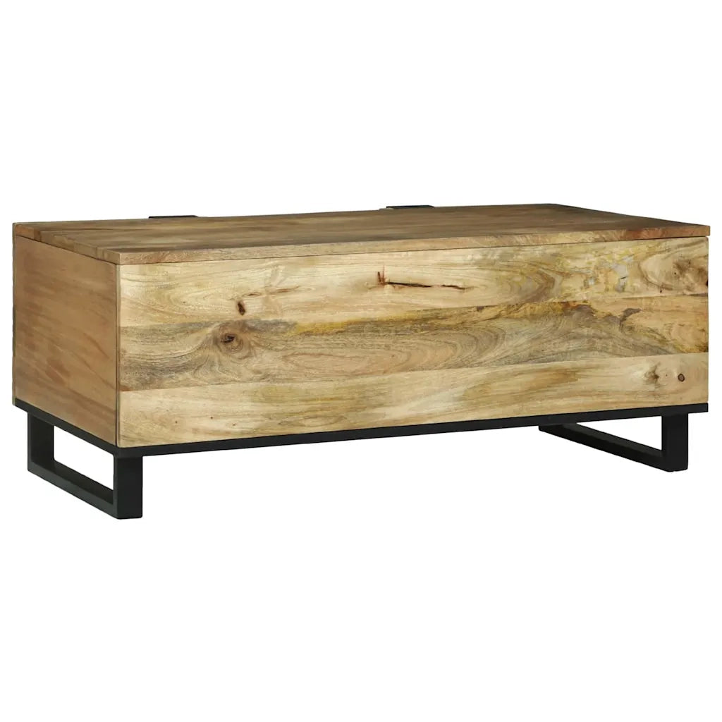Tavolino da Salotto-Tavolino da soggiorno-Tavolo Marrone e Nero 100 x 54 x 40 cm 848007