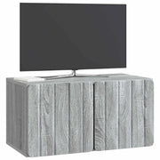 Mobile TV da Muro | Armadietto TV | Mobile Porta TV Grigio Sonoma 59,5 x 31 x 30 cm