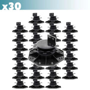 Set 30 supporti per pavimenti galleggianti, Altezza regolabile 33-64mm Max 2700 kg, Piedini Decking
