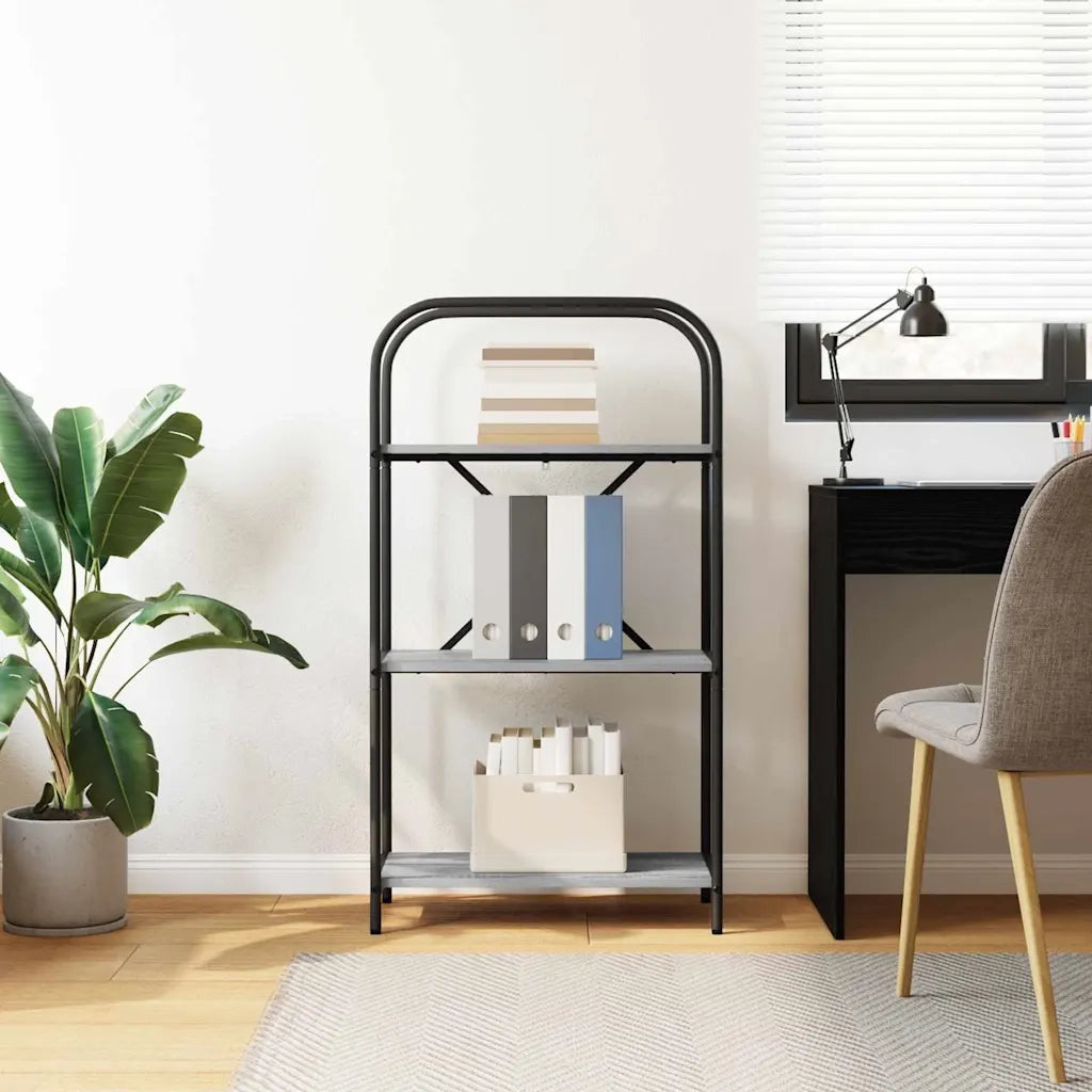 Libreria Grigio Sonoma 60 x 30 x 109 cm Legno multistrato 879866