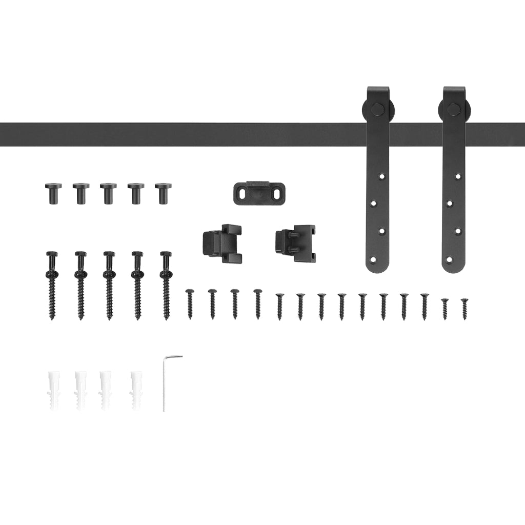 Kit Porte Scorrevoli Galandage ¨C Zephmum ¨C Nero, Acciaio, per Porte fino a 90 cm