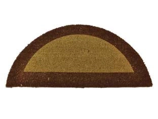 ZERBINO ECOCO SEMICERCHIO CM.40X80 MARRONE SPESSORE MM.18  cm.40x80, spessore mm.18