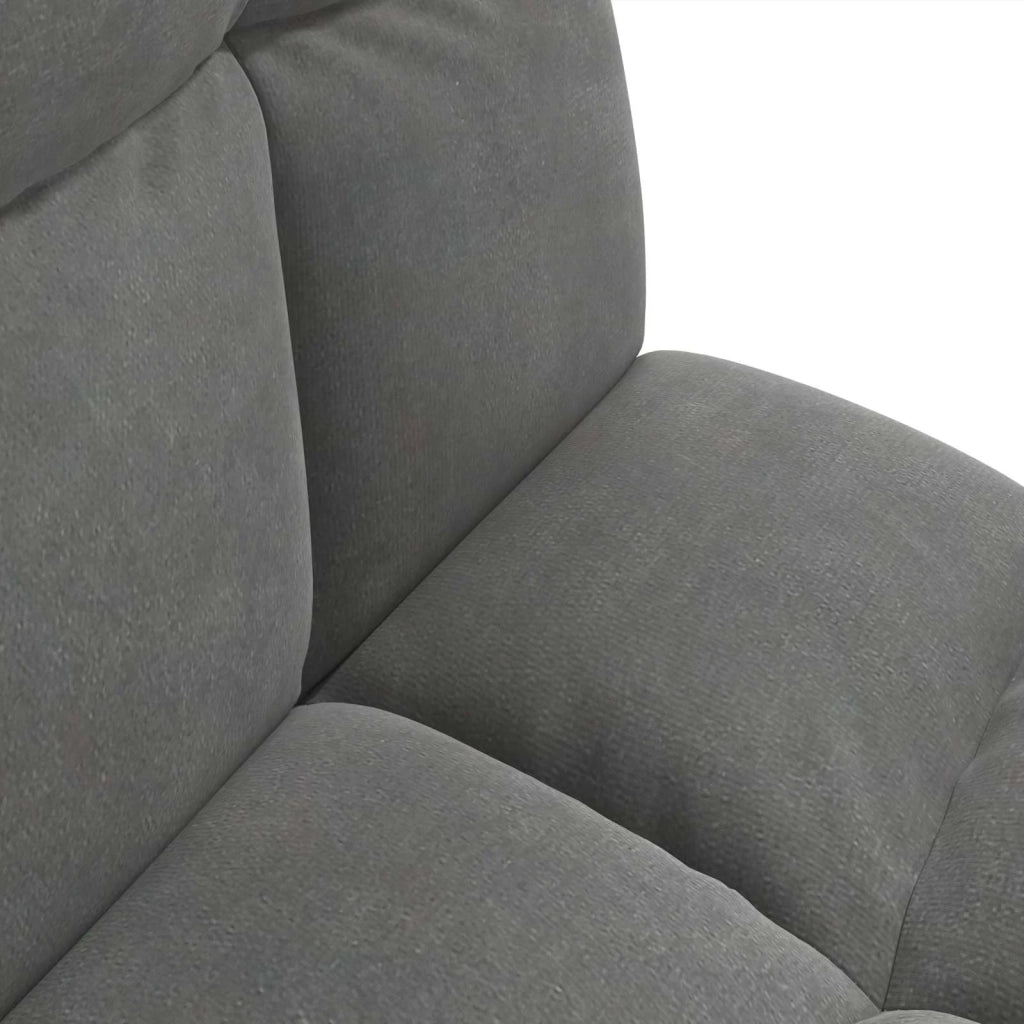 Sedia da Pavimento Grigio scuro 50 x 61 x 57 cm Velluto 42028151