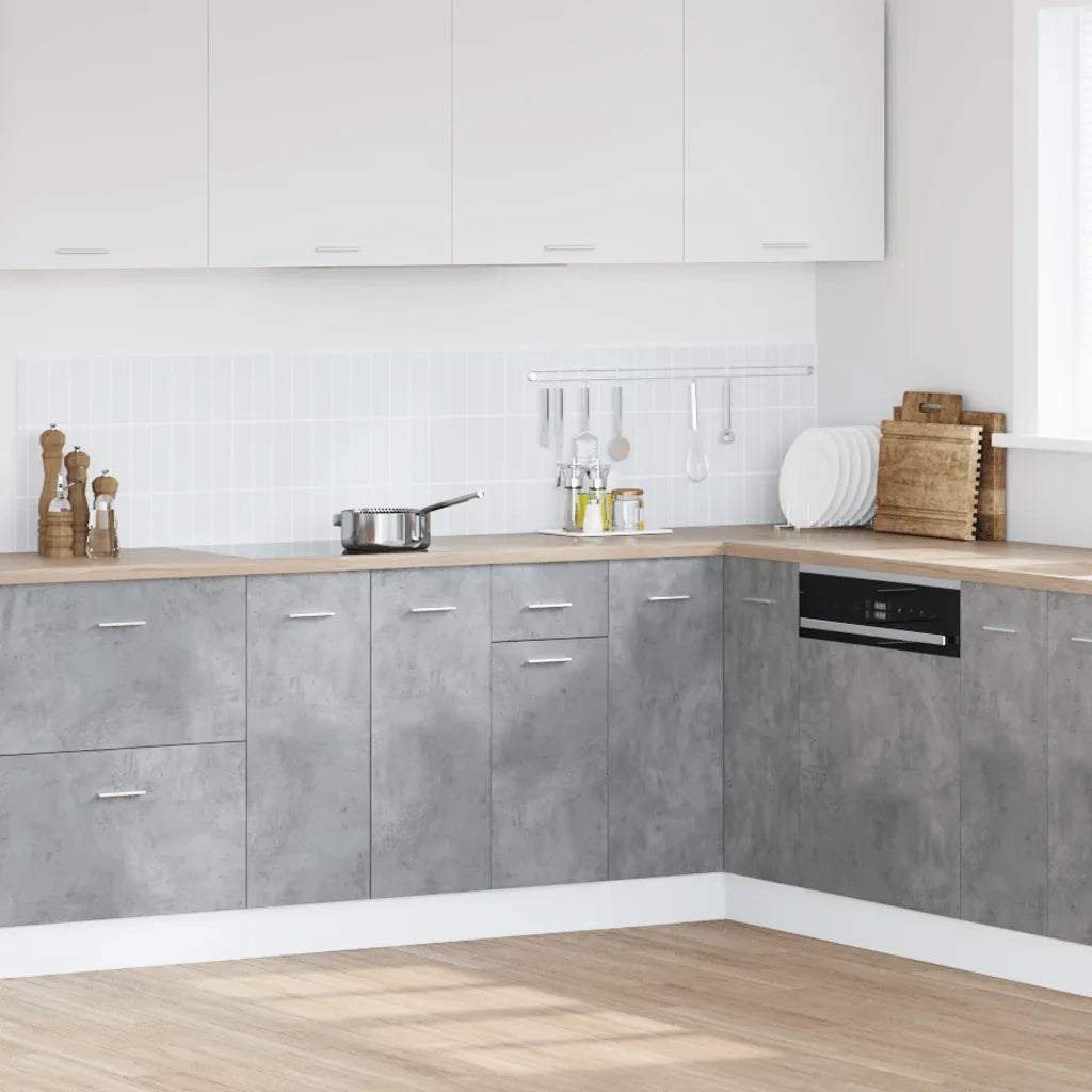 vidaXL Armadio Inferiore Cassetto “Lyon” Grigio Cemento 40x46x81,5