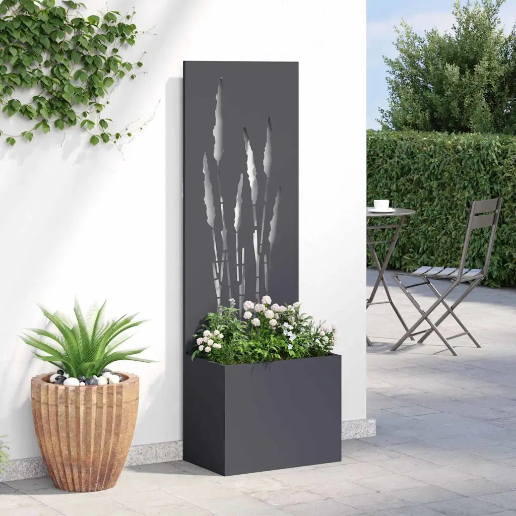 Schermo per privacy in giardino Traforo Antracite 50 x 150 cm 876464