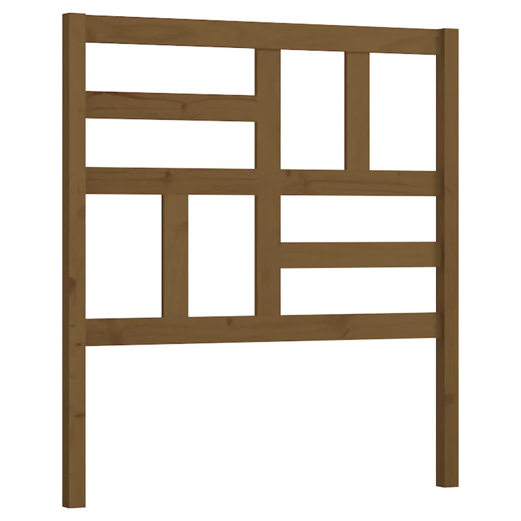 Testiera per Letto ambra 96x4x104 cm in Legno Massello di Pino