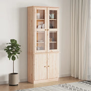 Vetrina ALTA 77x35x186,5 cm in Legno Massello di Pino 353949
