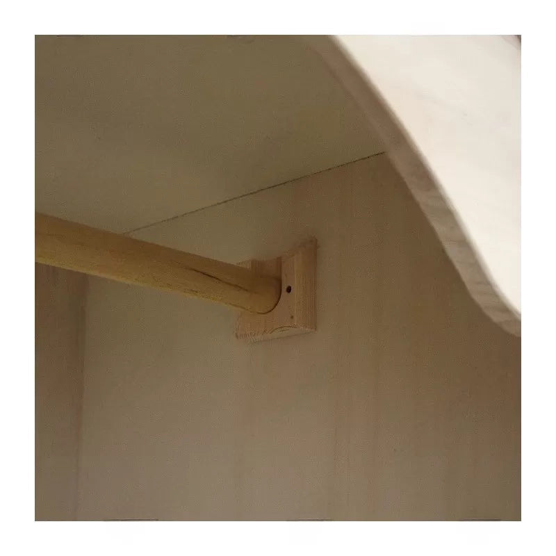 armadio classico 1 porta 1 cassetto legno grezzo 96x56x196 (1703) - Mobili 2G