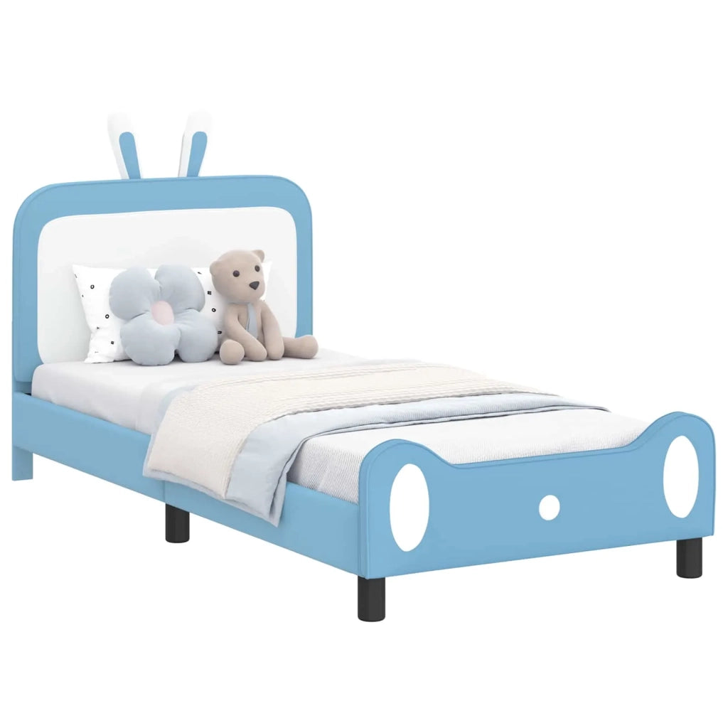 Struttura letto bambini con testata-Giroletto per bambini Blu 90 x 200 cm PU 237817